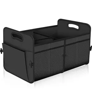 Car Trunk Organizer,Car Storage Organizer with 72L Large Capacity Waterproof Collapsible and 11 Pockets,Trunk Organizer for Car Suv/Jeep/Sedan, Large Size