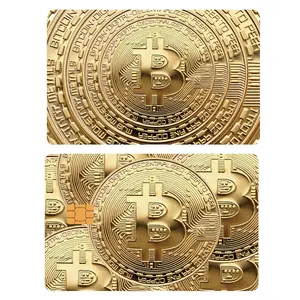 2-Pack Credit Card Stickers for Debit Cards, High Adhesive Stickers, Ultra-Thin Shine, Scratch-Resistant, Waterproof, Durable for Small Chip Cards