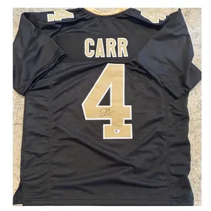 Derek Carr New Orleans Saints Autographed Custom Football Jersey COA