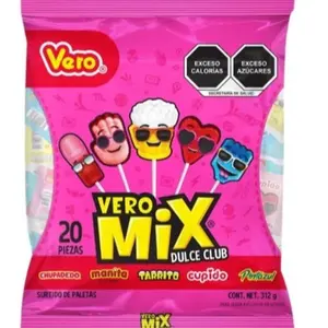 Vero Mix Dulce Club Paletas 20pk Surtifo De Paletas