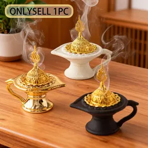 Creative Ceramic Incense Burner, Incense Holder, Multi-Color Luxurious Style, Ramadan Decoration, Aromatherapy & Decorative, Home Office Hotel Tabletop Ornament, Aromatherapy Scent Diffuser