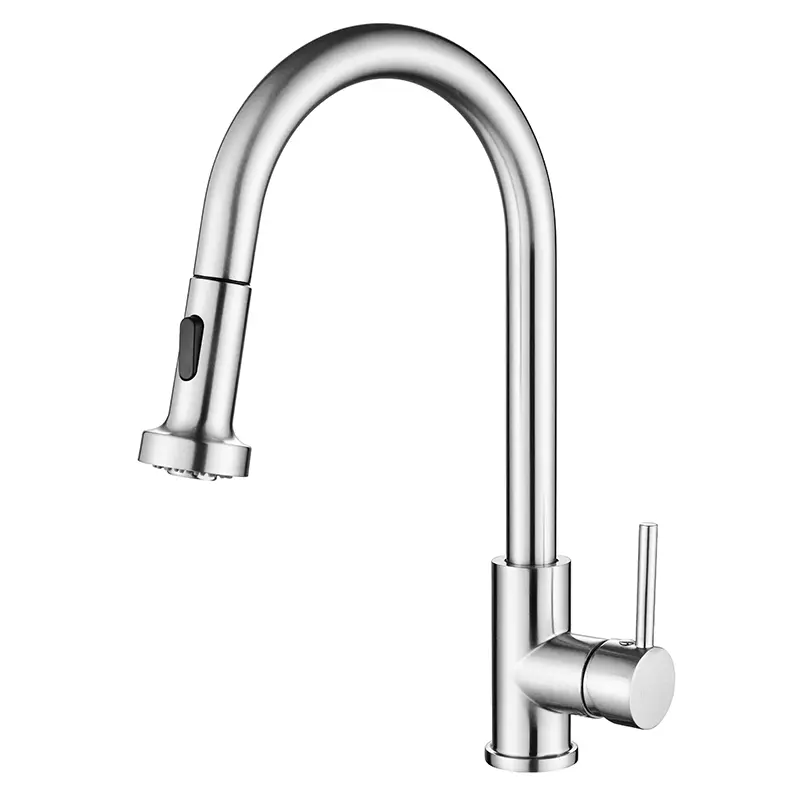 Kitchen Faucet with Pull Out Spray in Chrome faucet kitchensink faucet