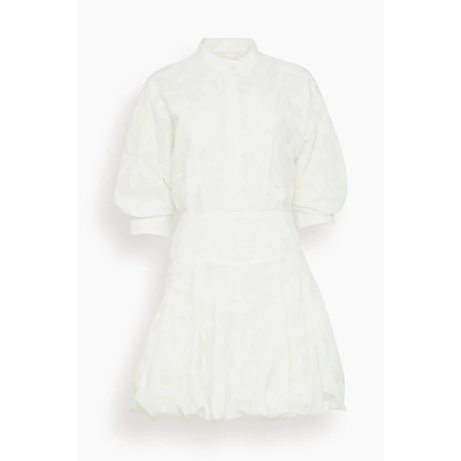 Effie Bubble Mini Dress in White