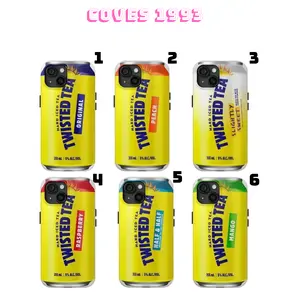 [ORIGINAL VIBE] Twisted Tea Hard Iced Tea iPhone Case + 5 FREE Stickers - Beverage Aesthetic Dual Shell - Premium 2-Piece Shockproof Tough Case for iPhone 17 16 15 14 13 12 11 Pro Max Plus X XR