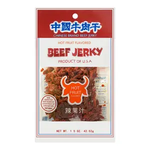 CHINESEBRAND BEEF JERKY - Spicy Juice Flavor, 1.5oz, Made in USA - Premium Snack for Adults & Kids