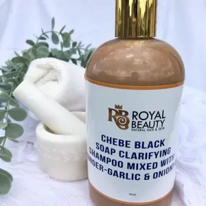 Chebe Black Soap Clarifying Shampoo for Dandruff and Dryness, Promotes Hair Growth - Haircare, Conditioner