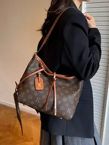 2026 High-Quality Large Capacity Bag, New Fashion Parent-Child Crossbody Shoulder Handbag, Trendy PU Leather All-Over Print, Casual Fashion Bag