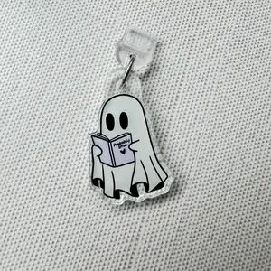 Probably Smut Ghost Acrylic e-Reader Charm - Dust plug