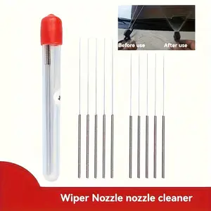 Rain Brush Nozzle 3D Printer Nozzle Drain Needle Nozzle Cleaning Steel Needle Car Glass Wiper Water Outlet Nozzle Gas Stove Nozzle Clogging Cleaning