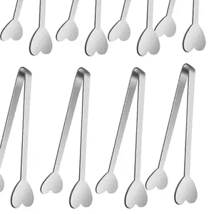 Heart Shaped Tongs for Easy Serving and Garnishing Utensils