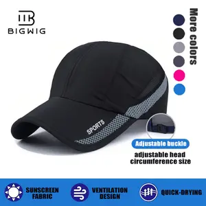 BIGWIG Outdoor adjustable sports sun hat, lightweight, waterproof and breathable sports cap, UPF50+ sun protection, ultra-thin quick-drying sun protection baseball cap, lightweight running cap, camping and hiking quick-drying hat, unisex Vintage Newsboy