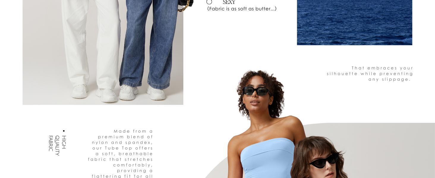 QINSEN Women's Tube Tops Strapless Bandeau Tops Double Lined Slim Fit Summer Going Out Tank Tops