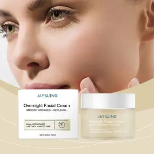 Jaysuing Pine Bark Overnight Face Cream | Retinol Hyaluronic Acid Anti-Aging Moisturizer, Gentle for Sensitive Skin, Firming & Smoothing