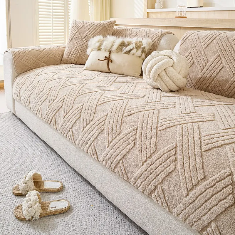 Solid Color Anti-Slip Sofa Cover, Soft & Comfortable Sofa Cushion or Pillow Cover, Versatile Living Room Protector for Home Decor, Dustproof Sofa Slipcover, Sofa Couch Covers, Sofa Furniture Slipcovers, Slipcovers For Couches And Sofas