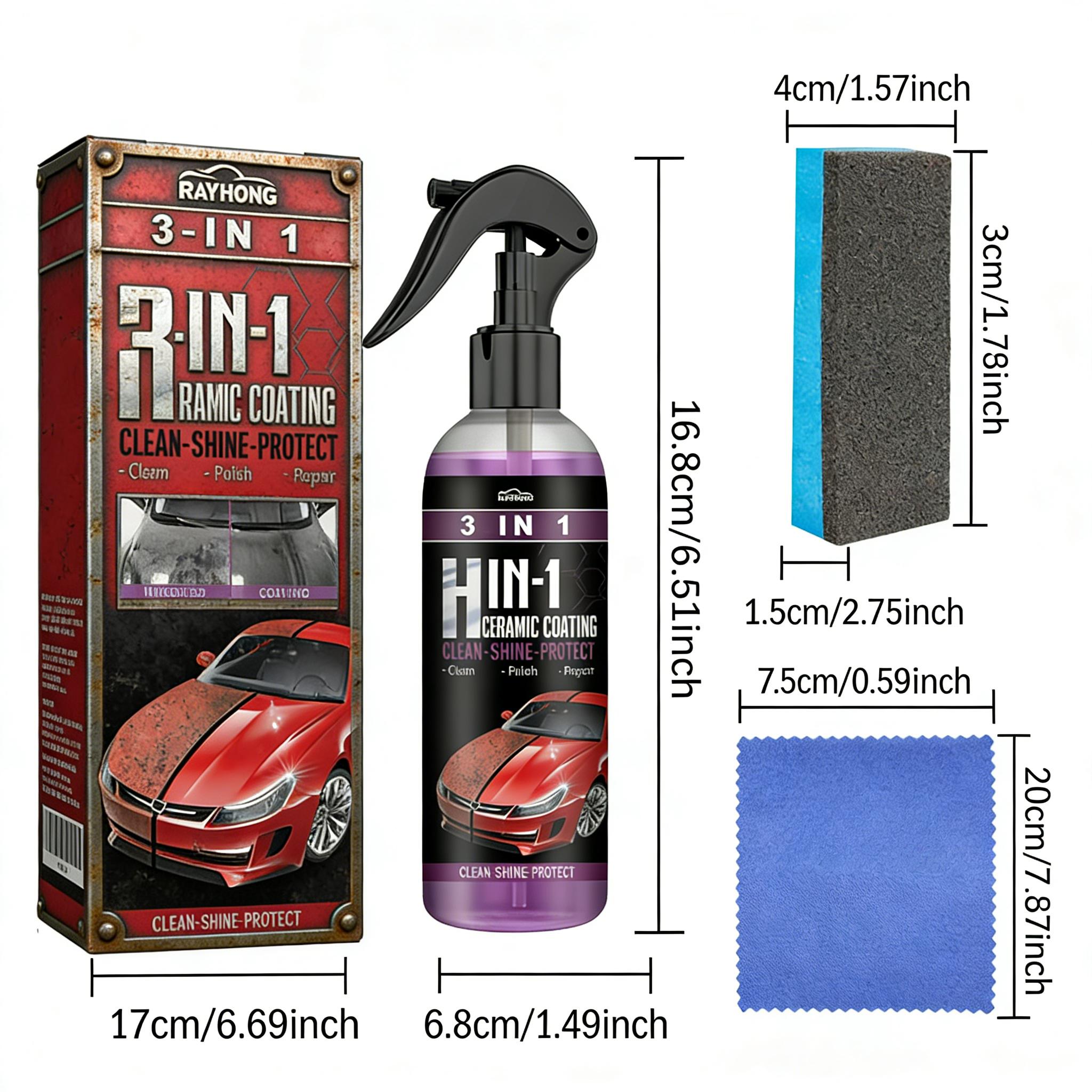 Rayhong coating agent three in one (purple) for oil removal, polishing, protection, repair of scratches, car paint cleaning, maintenance, and coating