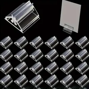 Clear Acrylic Card Display Stands - High Transparency Durable & Lightweight, Sturdy Card Holders for Home Office, Events, Parties, Photo & Information Display, Party Setup, Minimalist Design, Lightweight Material for Halloween, Christmas Event