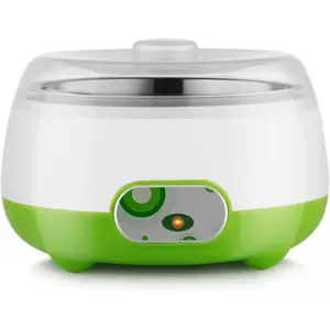 1L Electric Yogurt Maker Auto Constant Temperature w/Stainless Steel Inner Pot DIY Yogurt Maker for Home Organic Yogurt Fruit Wine Maker Cheese Maker candy buffet Ergonomic Pizza Cutter with Cover