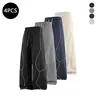 4-Pack Men’s Summer Lightweight Breathable Striped Pants – Casual Loose Fit, Versatile Sports Running Long Pants for Men