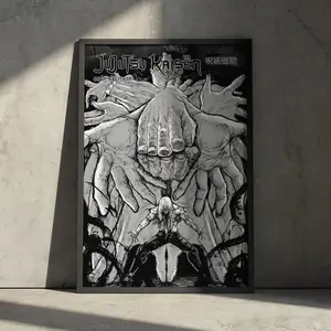 Mahito Jujutsu Kaisen Anime Poster Print, JJK Manga Artwork Wall Decor, Minimalist Aesthetic Japanese Gift for Anime Fan, Geto Gojo Toji (Frame Not Included)