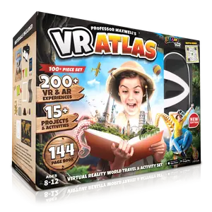 Professor Maxwell's Virtual Reality Toy Series Kit for kids, Interactive AR & VR Learning Toy | Educational Game Set with VR Goggles, Perfect Birthday Gift