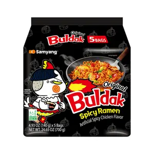 Samyang Buldak Spicy Ramen, Hot Chicken Ramen, Korean Stir-Fried Instant Noodle, Original, 1 Bag with 5 Pack