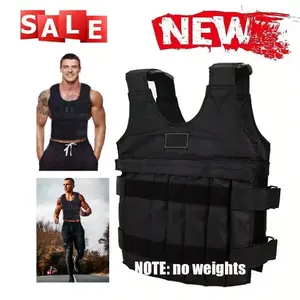 110lbs Exercise Weight Vest Weighted Adjustable Fitness Training Workout Sports Protective Belt