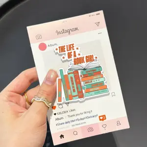 The Life Of A Book Girl Phone Grip, Aesthetic Minimalist MagSafe Holder, Trendy Bookish Griptok, Cute Reader Girl Gift for Kindle & E-Reader