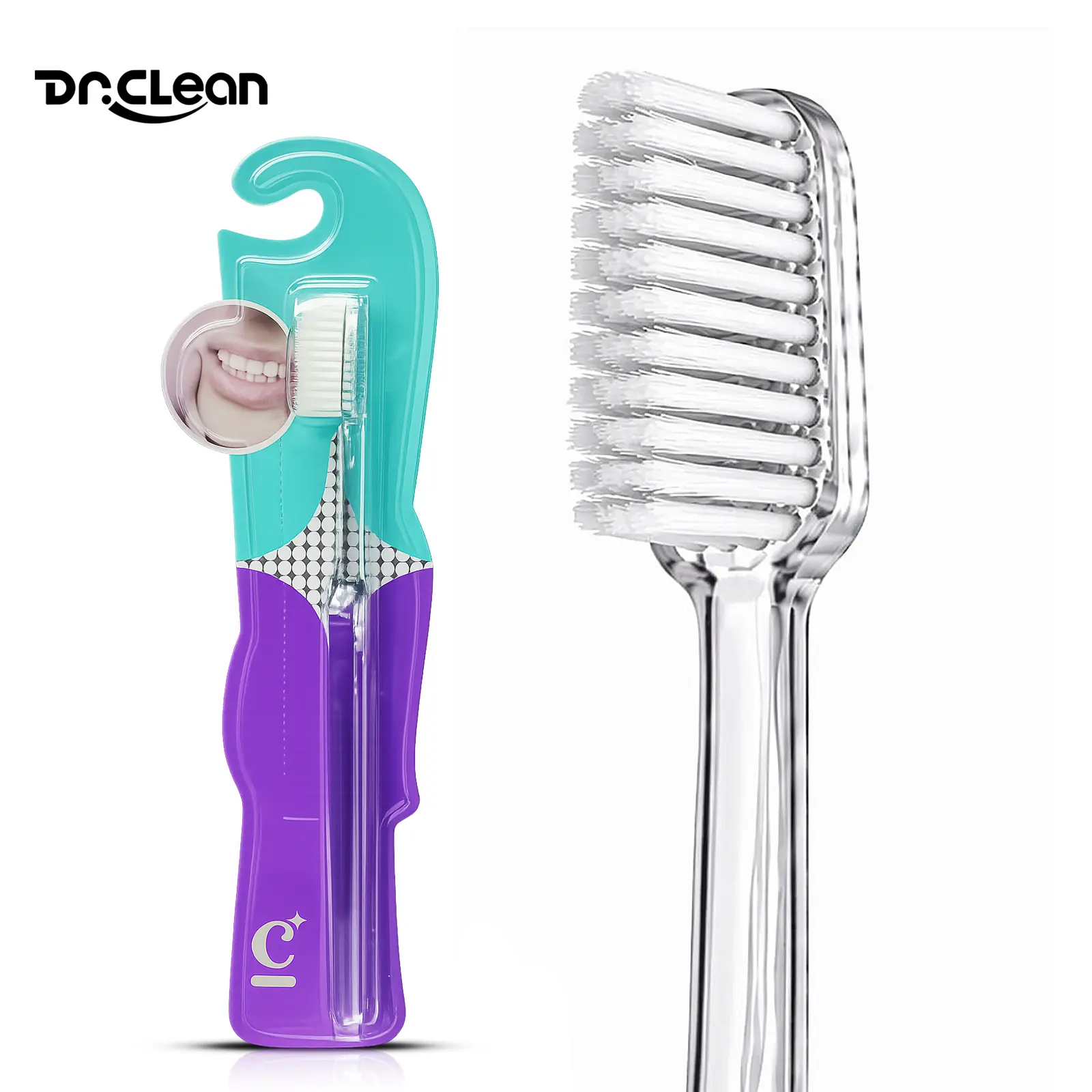DR.CLEAN Soft Bristle Toothbrushes for Adults, 10 Pcs Oval Head, Daily Oral Care, Antibacterial Whitening & Deep Cleaning for Sensitive Gums, Nylon, Deep Cleaning Dental Plaque, Gum Health, Multi-Pack, Gentle Care, Nylon Bristles, Unscented, Abs Plastic,,