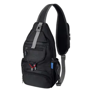 Wild Stride Packable Small Crossbody Sling Backpack Shoulder Chest Bag Daypack for Hiking Traveling Side Pouch