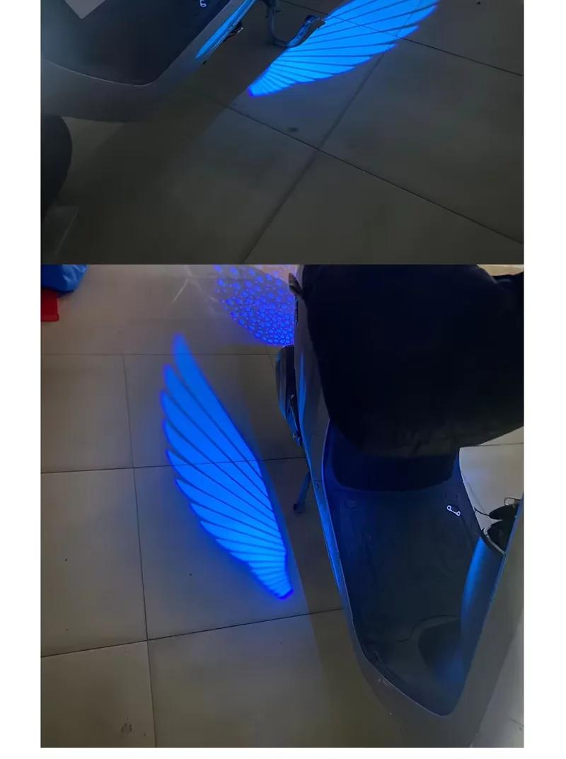 2pcs Angel Wings Welcome Light For Motorcycle LED Underbody Light Projector Decorative Atmosphere Light Accessories 2pcs Angel Wings Welcome Light For Motorcycle LED Underbody Light Projector Decorative Atmosphere Light Accessories