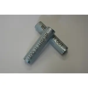 Adjustable Standard 1" Dumbbell Handles Screwable Pair and Collars Stainless Steel American Made