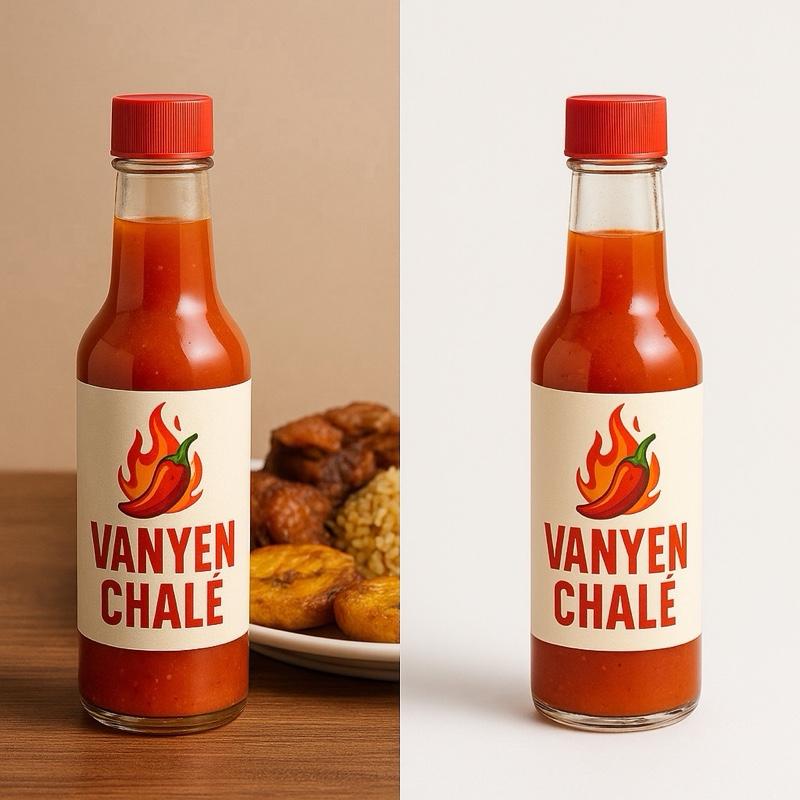 Vanyan Chale Hot Sauce 2 Pack - Hot Spicy 5oz Bottles for Flavorful Dishes