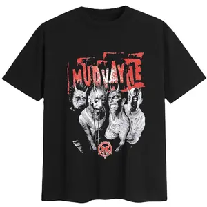 Vtg Mudvayne Live In Concert Tour Black Sweatshirt, Hip Hop Men's T-Shirt, Cotton, Casual Menswear Top