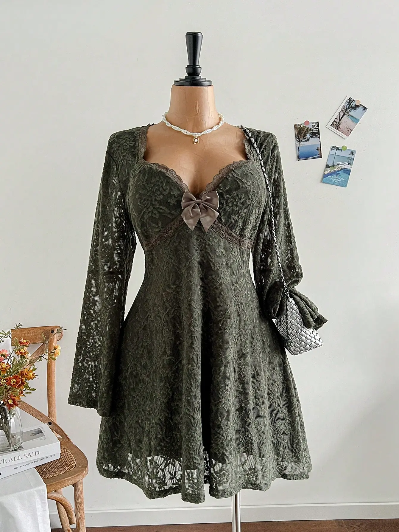 Soleia Women Plus Size Vacation Spring Square Neck White Lace Trim Ruffled Sleeve A-Line Mini Dress Olive Green Lace Dress Vintage Lace Dress Green Dress Cottagecore Dress - TikTok Shop Soleia Women Plus Size Vacation Spring Square Neck White Lace Trim Ruffled Sleeve A-Line Mini Dress Olive Green Lace Dress Vintage Lace Dress Green Dress Cottagecore Dress - TikTok Shop