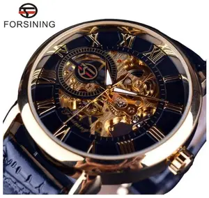 Men's Hollow Design Mechanical Watch