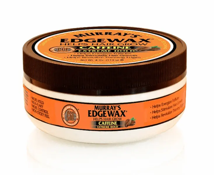 Edgewax Gel with Caffeine and Australian Beeswax for Strong Hold and Follicle Stimulation, Unisex Haircare Product for the Entire Family, 4 oz, Murray's, Stimulates, Helps Energize Follicles, Natural
