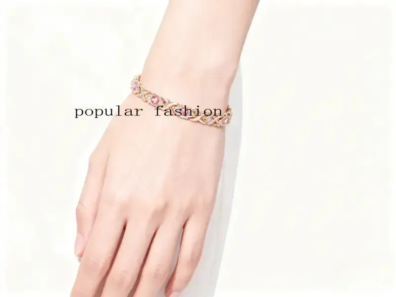popularEnergy magnet bracelet, eco-ly alloy with diamonds, adjustable ladies' wristband,Adjustable Fit, Diamond Accent Wristband Adjustable Magnetic Healing Bracelet for Women Christmas Gift