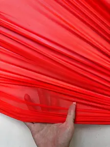 Orange 4 Way Stretch Power Mesh
