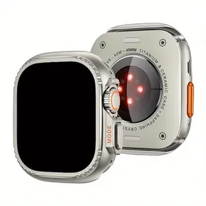 Metallic Protective Watch Case Cover, 1 Count Smart Watch Screen Protector, Wearable Accessories for Apple Watch Series Protection, Durable