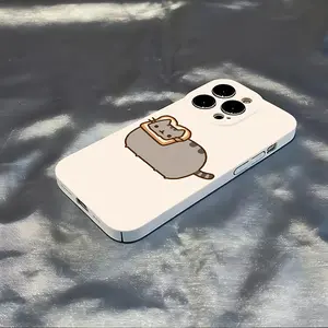 Adorable Cartoon P-Pusheens Cat Phone Case for iPhone 16, 16E, 15, 14, 13, 12, 11 Mini Pro Max, X, XR, XS Max, 8, 7 Plus - Shockproof Hard PC Back Cover with Camera Protection