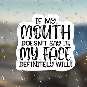 Fun Inspirational Stickers for Cars Laptops Refrigerators Suitcases Plastic Surfaces, Motivational Quotes Decals, Decorative Accessories, Multipurpose Car Decal