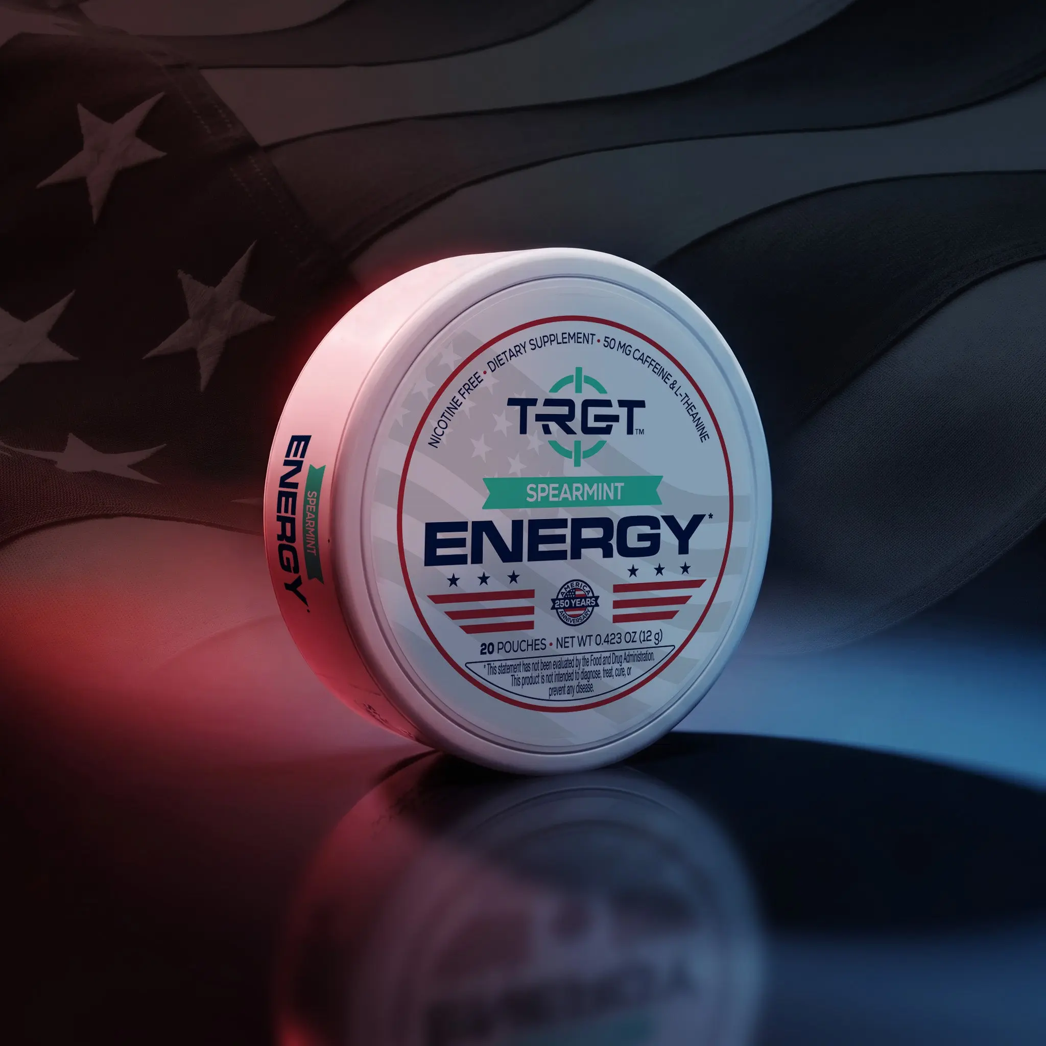 Energy-Boosting Wellness Supplement Energy Pouches, Spearmint Flavor, Boosts Energy