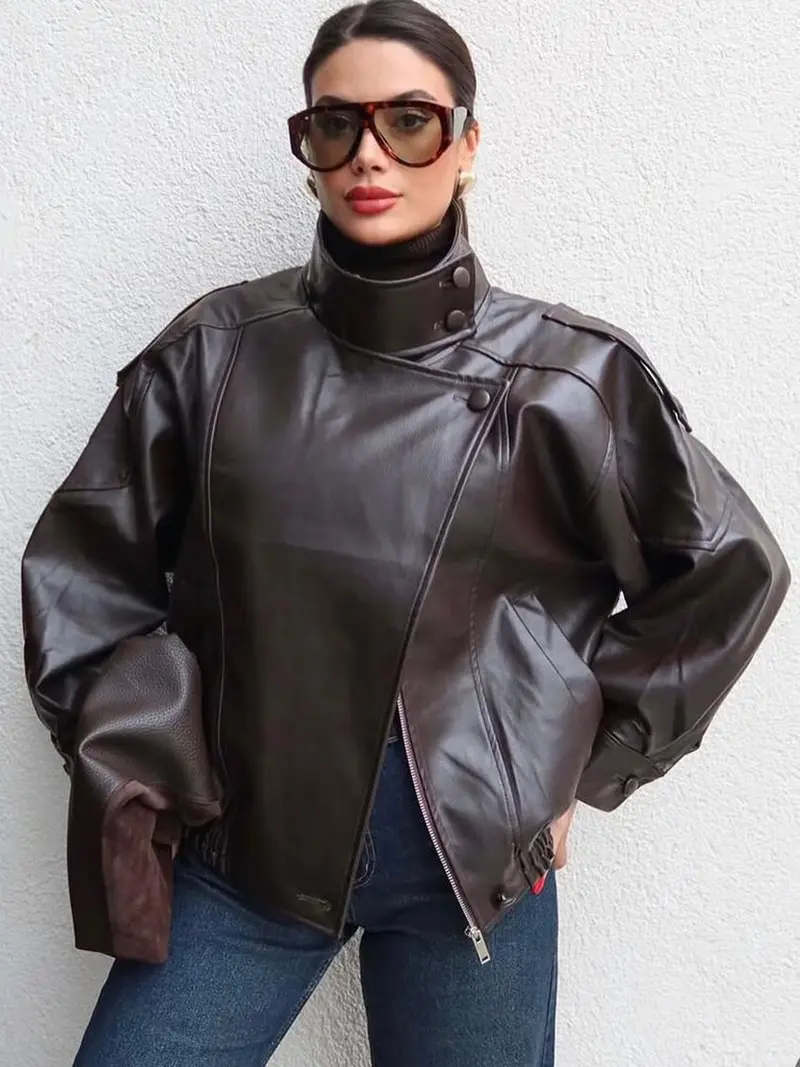 asymmetrical jacket - TikTok Shop