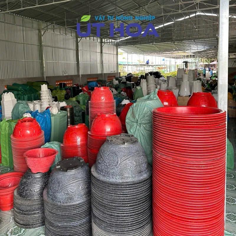 Combo 2 cái chậu nhựa cứng Truyền thống trồng cây đủ size bền chắc