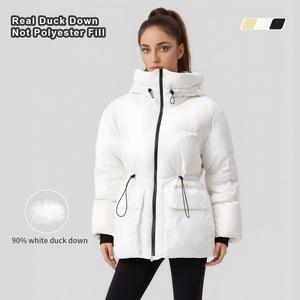 S&W Women’s Bubble Puffer Jacket | Cropped Quilted Down Coat | Chic Winter Outerwear for Cozy Style Womenswear Tops winter clothes women Casual Long Sleeve puffer jacket women