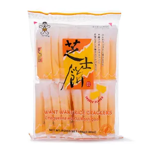 Want Want Senbei Rice Cracker, Cheese Flavor 108 g Want Want Senbei Rice Cracker, Cheese Flavor 108 g