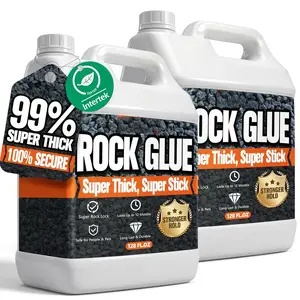 Rock Glue, 99% Super Thick 2Gallon Mulch Glue for Landscaping, Lasts Up to 2 ,  Super Stick of Pea Gravel Stabilizer Landscape, Gravel Binder for Pebble, Pine Straw for Gardens