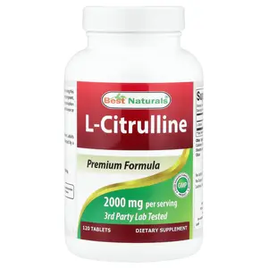 Best Naturals L-Citrulline, 120 Tablets (1,000 mg per Tablet)