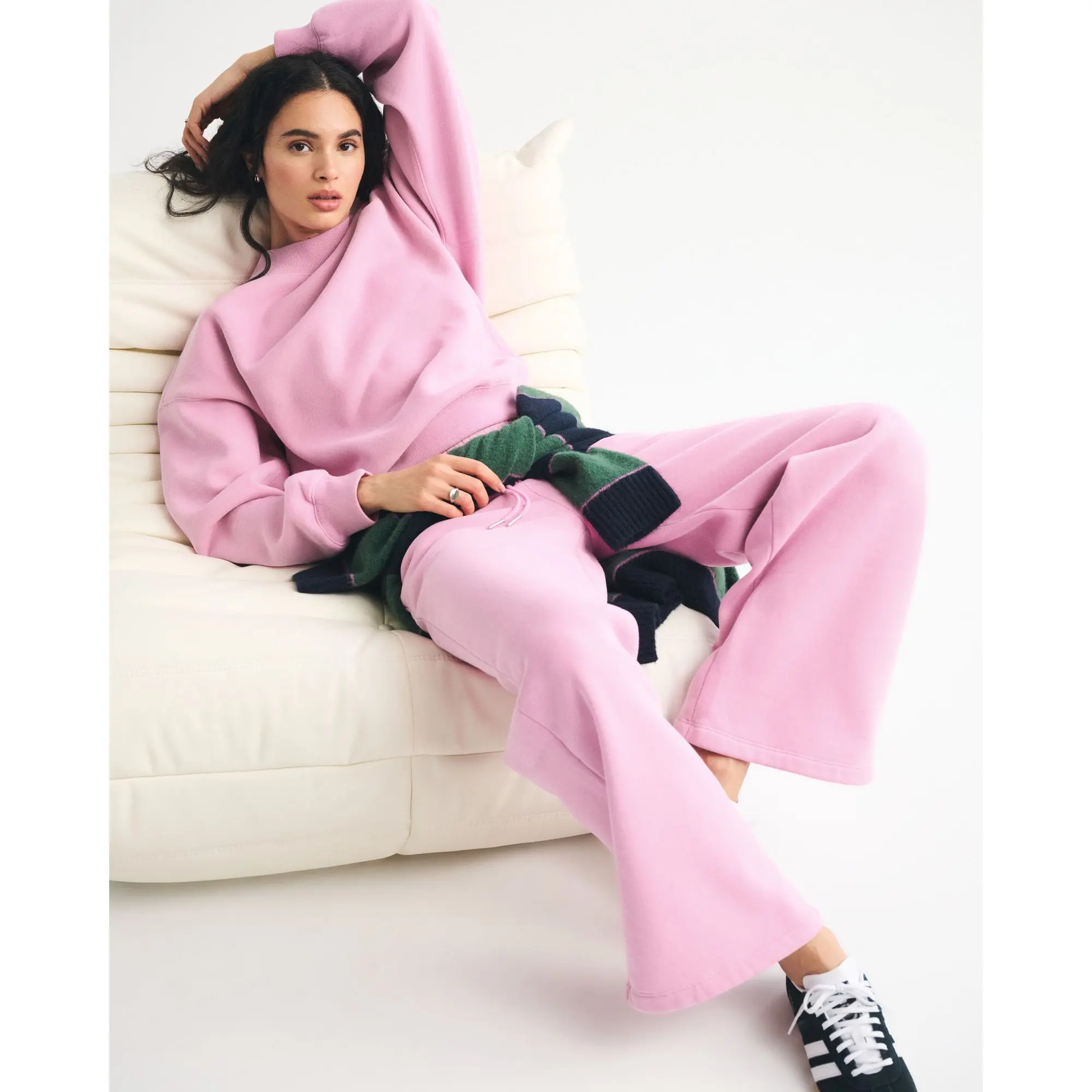 Abercrombie & Fitch high rise sunday wide leg sweatpant