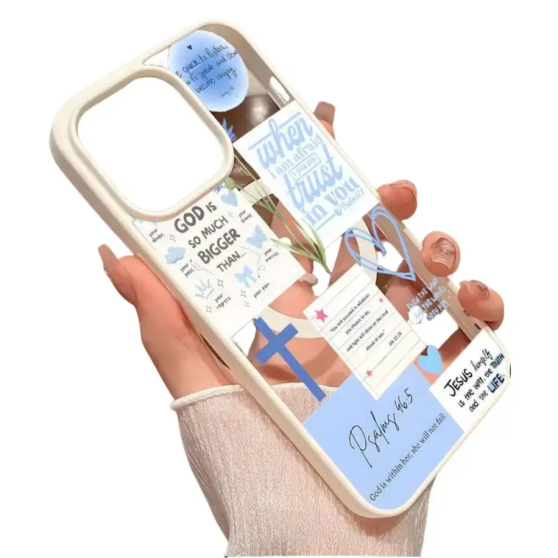 High-end Magnetic Phone Case for iPhone 11-17 Pro Max, Blue Cross, MagSafe Compatible, Drop-Proof, Springtok Ultra-Thin TPU Protective Shockproof Case